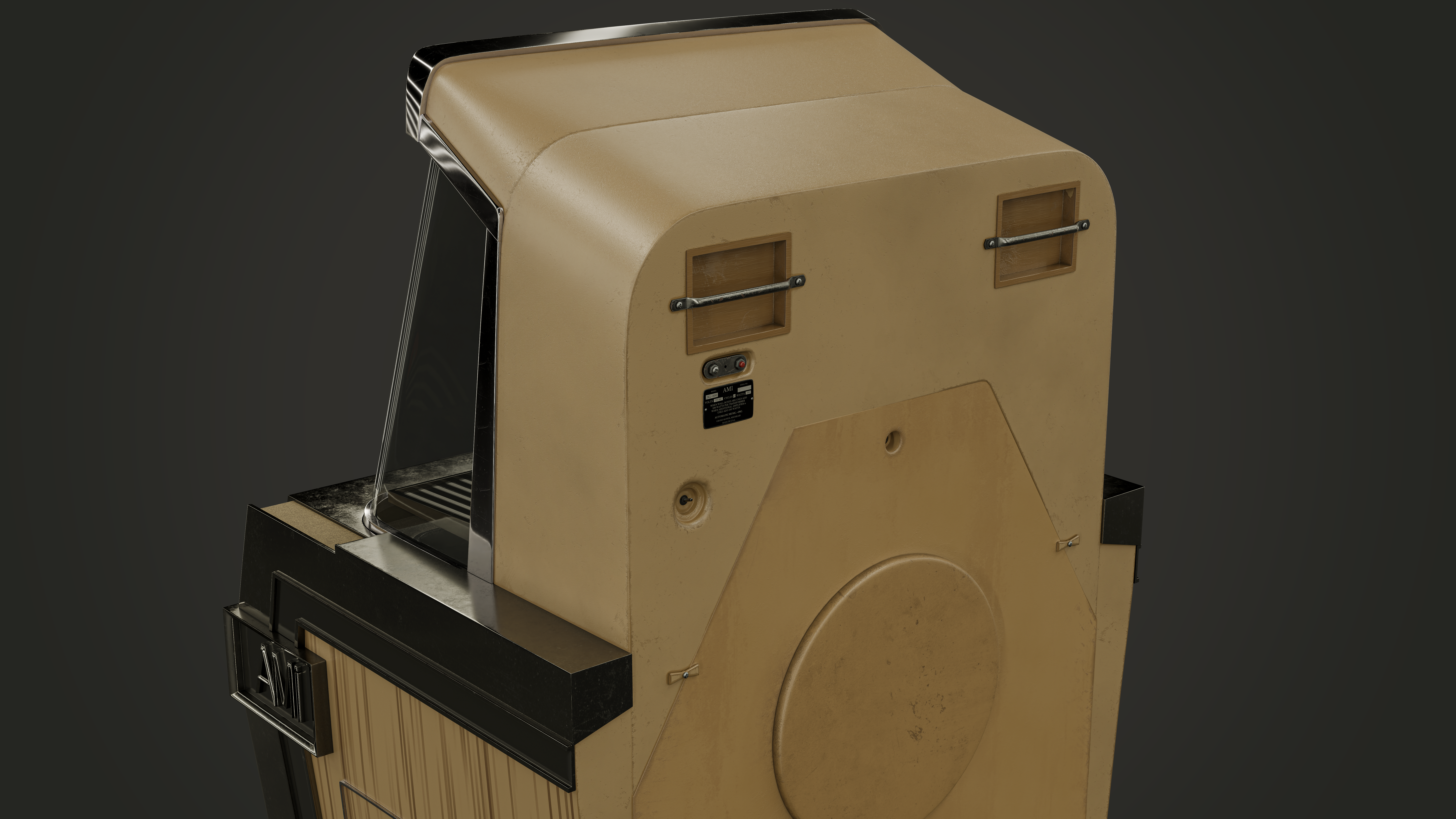  Ami vintage jukebox model back view