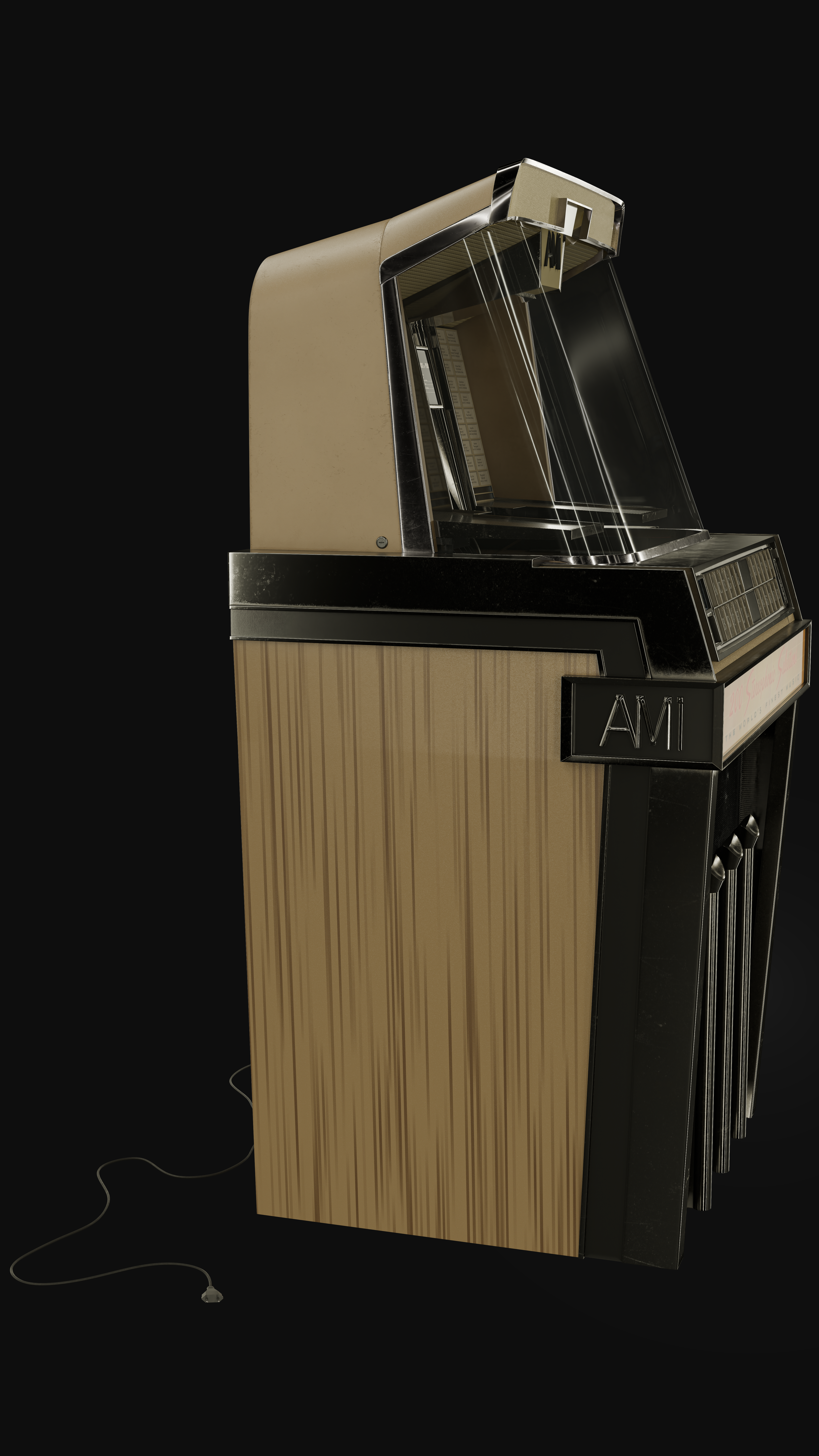 Ami vintage Jukebox model k back right view