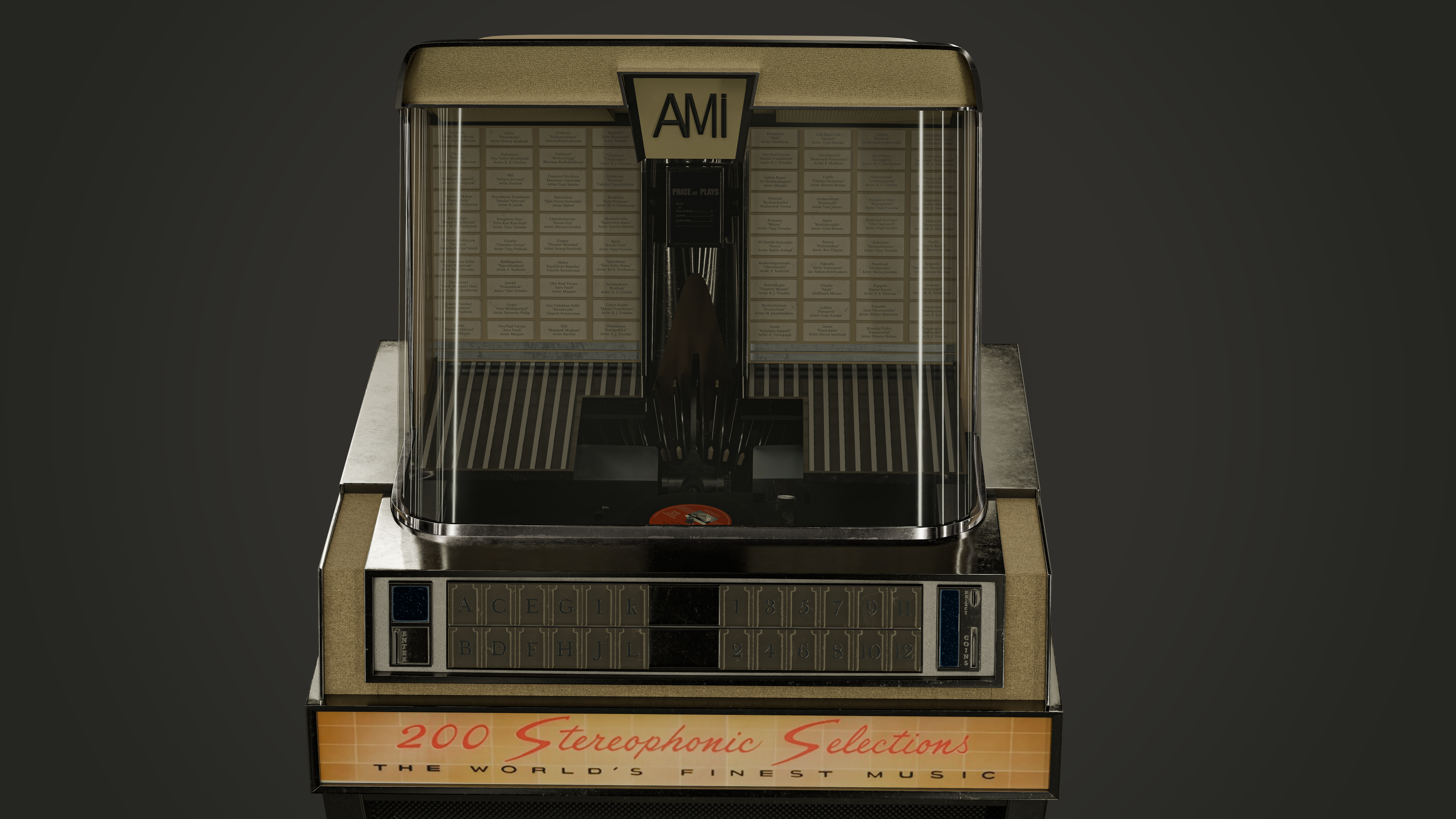 Ami vintage jukebox k model front view